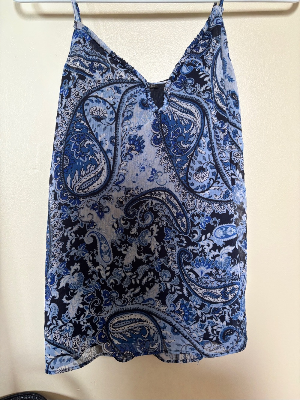 Dynamite Blue Paisley Camisole